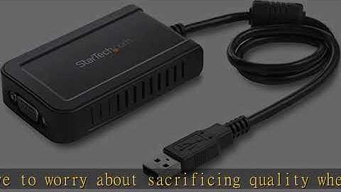 StarTech.com USB to VGA Adapter - 1920x1200 - External Video & Graphics Card - Dual Monitor Display