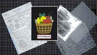 LDRS Creative 'Fruit Basket' Stamps, Embossing Folders & Dies Bundle Review Tutorial! Cute & Fresh!