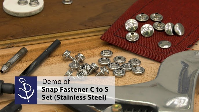 12 Sets Snap Fasteners Kit Metal with Setter Tools for Clothing