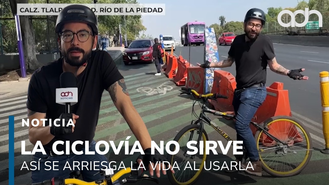 ¡No sirve! Así es recorrer la ciclovía a unos meses del mundial