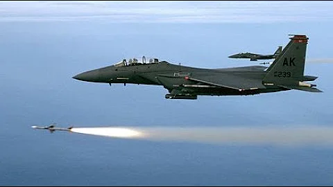 F 15 Shooting Down F 4 Phantom With Aim 9x Missile