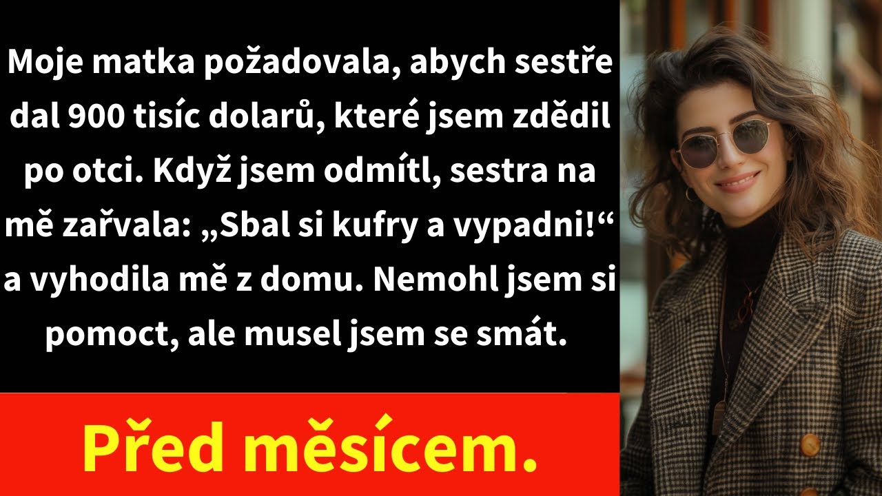 „Tohle není otcův rukopis," řekla jsem tiše, ale pevně, když mi máma a sestra po pohřbu podaly závěť. Seděly jsme v obývacím pokoji, kde všechno vonělo tátovým doutníkem, jako by měl každou chvíli...