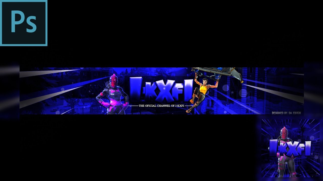 I Kxfi Youtube Banner Logo Speedart Youtube