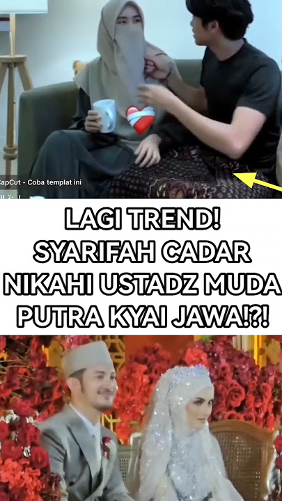 LAGI TREND! SYARIFAH CADAR NIKAHI USTADZ MUDA PUTRA KYAI JAWA!?! #polemiknasab #viralshort #fyp
