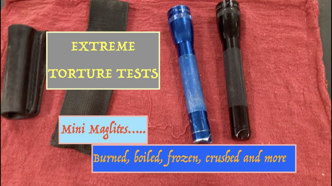 Maglite - EXTREME Torture Tests - Burned, Crushed, Frozen, Boiled & More