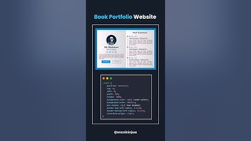 📚 Book Portfolio Website using HTML CSS JavaScript | Free Source Code 🚀