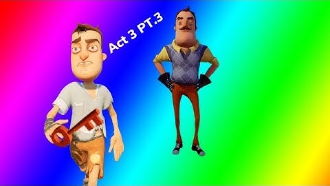 I got the red key and TRIED to get the double jump ability | Hello Neighbor | Act 3 PT.3