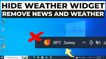 How to Remove Weather and News Widget from Taskbar in Windows 10