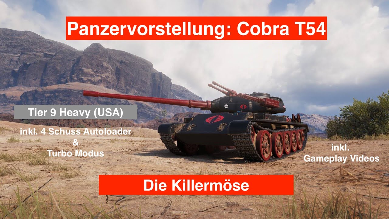 WOT Console / Panzervorstellung / Cobra T54 / USA Tier 9 Heavy