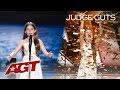 Emanne beasha sing caruso in the judge cuts of americas got talent 2019