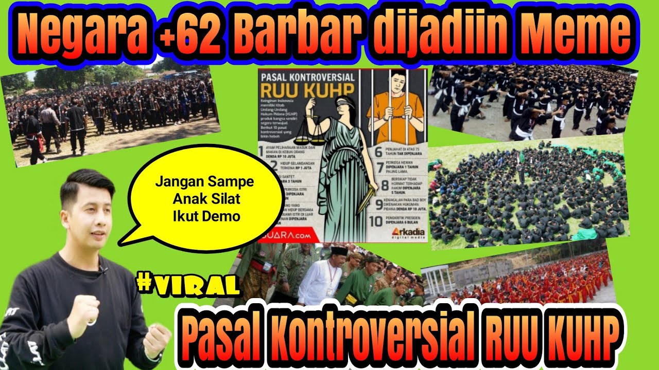 Viral Pasal Kontroversial Ruu Kuhp Ii Negara 62 Barbar Dijadiin