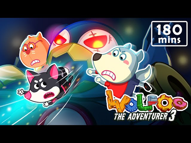 Wolfoo The Adventurer 3 🍀 Full Episode - 180 Mins 🍀 Wolfoo Kids Stories @WolfooCanadaKidsCartoon class=