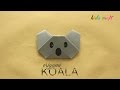 Diy origami koala face  easy kids craft  arts  crafts