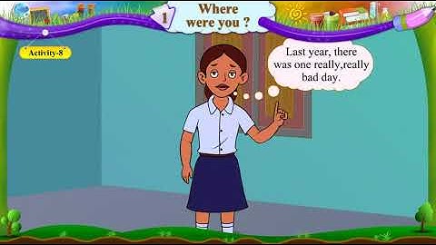 Std 6 Sem 1 English Unit 1 Where Were You? Activity 8 It was a cold day.