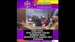 BABE ALDO EFEK SAMPING VAKSIN BERBEDA BEDA || PART 2