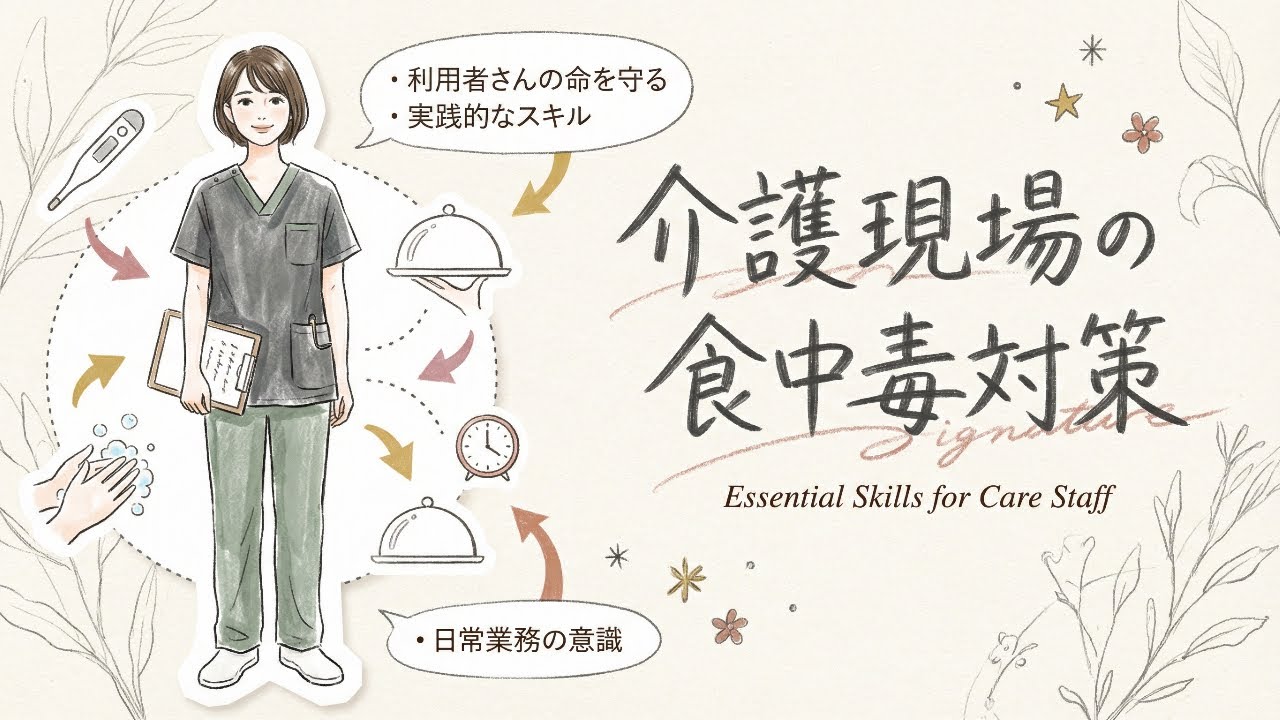 【介護研修】施設で集団感染を起こさないために 〜食中毒対策の基本と緊急時対応〜