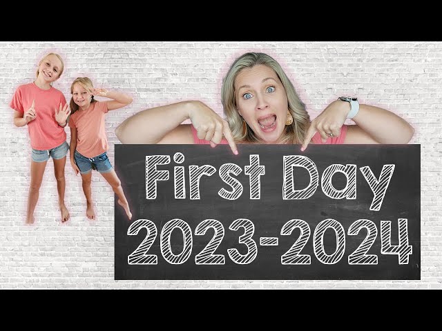 OUR FIRST DAY OF 2023 2024 | Homeschool First Day Of School | Middle School 6th Grade Elementary 2nd