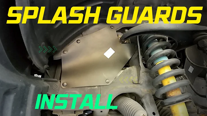 Toyota Tundra splash guard install