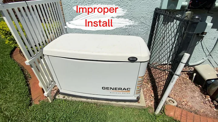 Improper Generac Generator Install - Things I Found Wrong