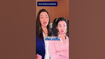 DO THIS! When naming your Minor Beneficiaries 👩‍👦 #kids #shorts