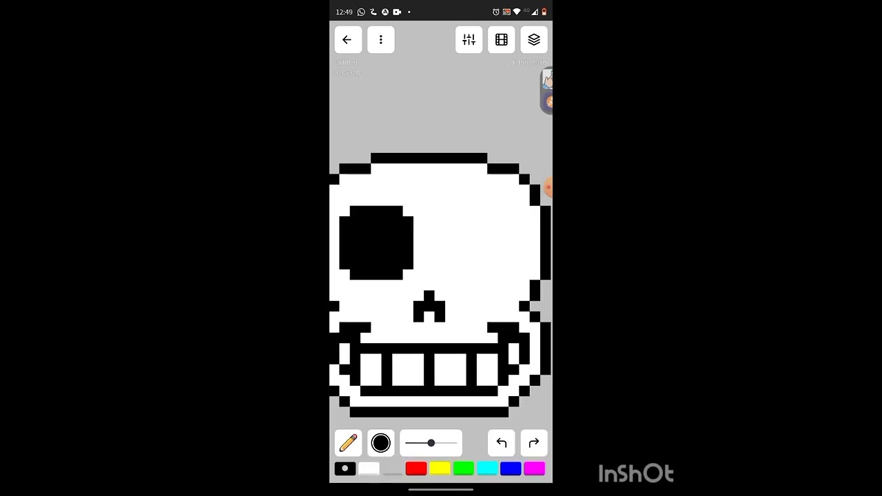 Manny as Sans Pixel Art, creation #12986