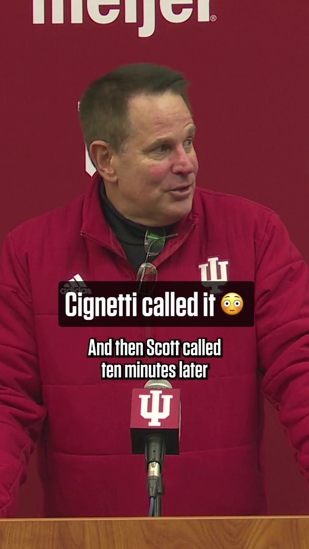 Curt Cignetti called his successful season at Indiana ? #cfb #football #indiana