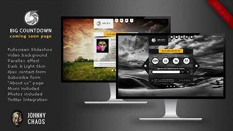 BIG Countdown - Fullscreen Coming Soon Page | Themeforest Website Templates and Themes