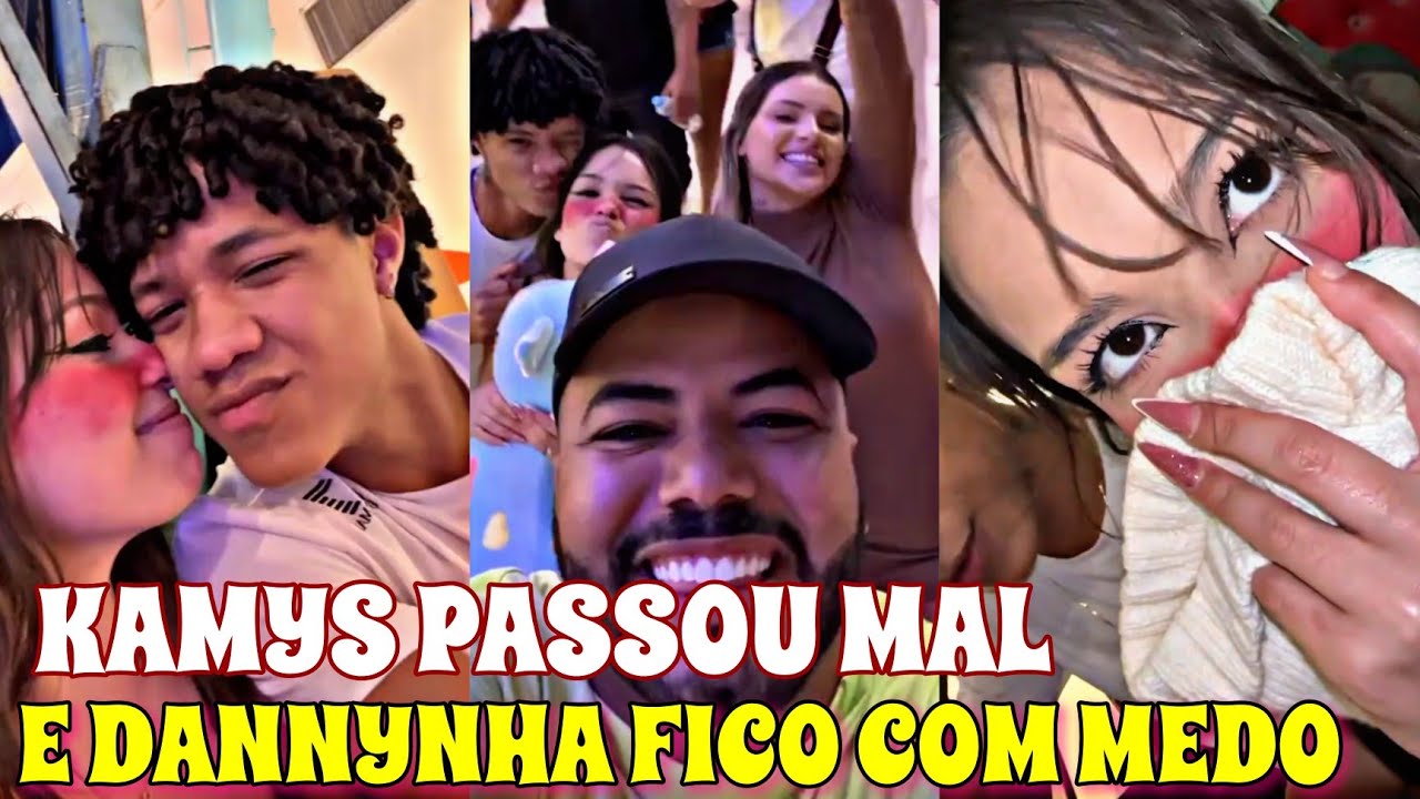 KAMYLINHA PASSOU M@L NO BRINQUEDO 😱ANDYN FICOU COM MEDO E DANNYNHA 😬