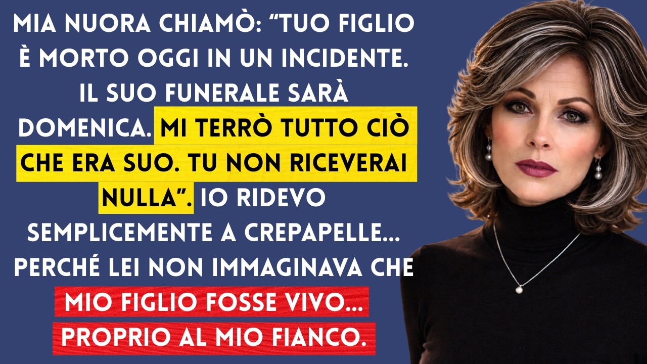 Mia nuora chiamò: “Tuo figlio è morto oggi”. Mi ha tolto tutto… lui era al mio fianco.