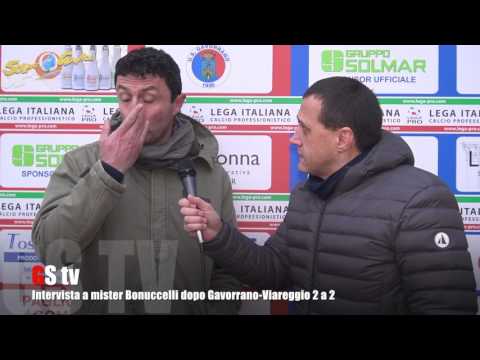 Gs Tv - intervista a mister Bonuccelli dopo Gavorrano Viareggio 2 a 2