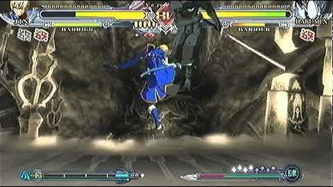 Blazblue CS2 : Rafsteak (Jin) VS Dix (Hakumen)