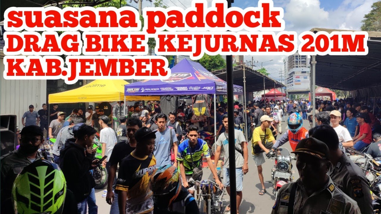 Suasana paddock drag bik kejurnas 201m kab.jember
