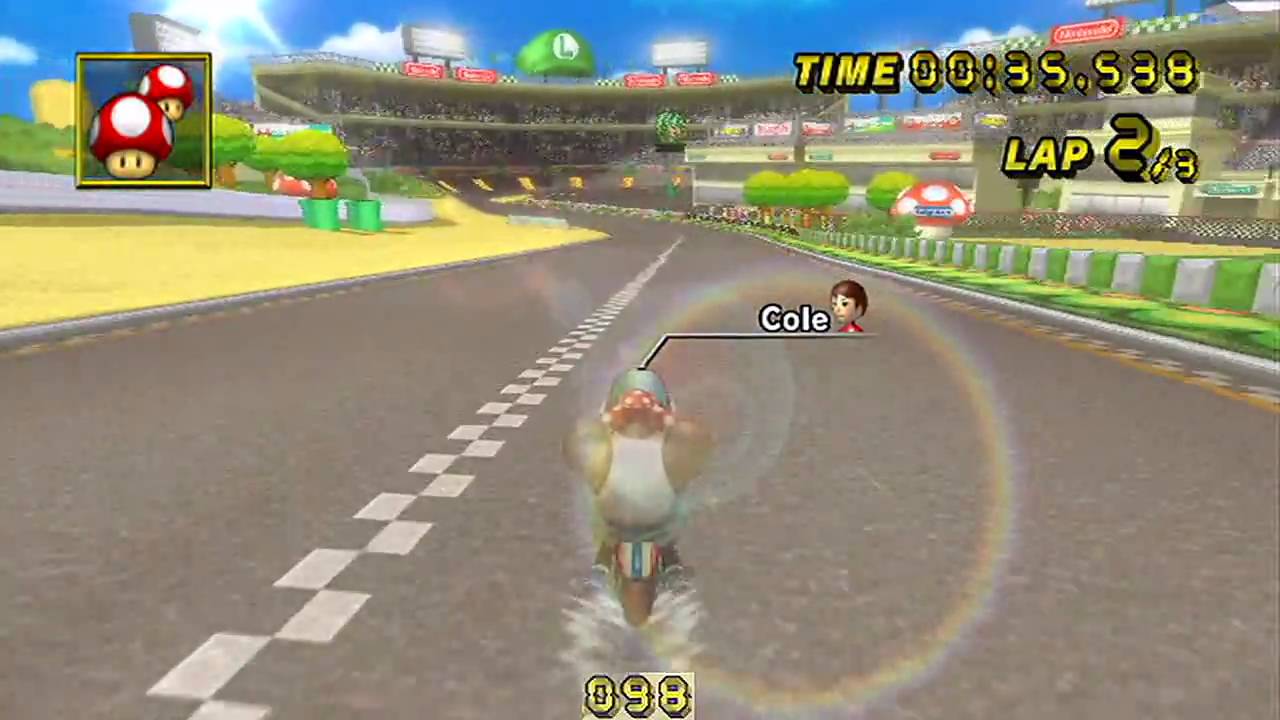 MKWii] Luigi Circuit World Record - 1' 09" 397 by Cole - YouTube