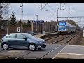 Vlaky na nefunkčním přejezdu - Dolní Lutyně, 19.03.2016