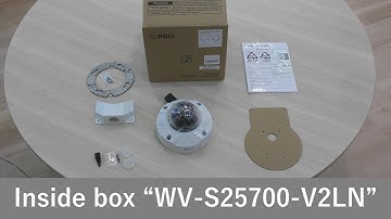 What is inside the carton box "WV-S25700-V2LN"