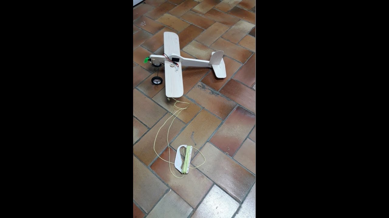 maiden flight electric control line YouTube