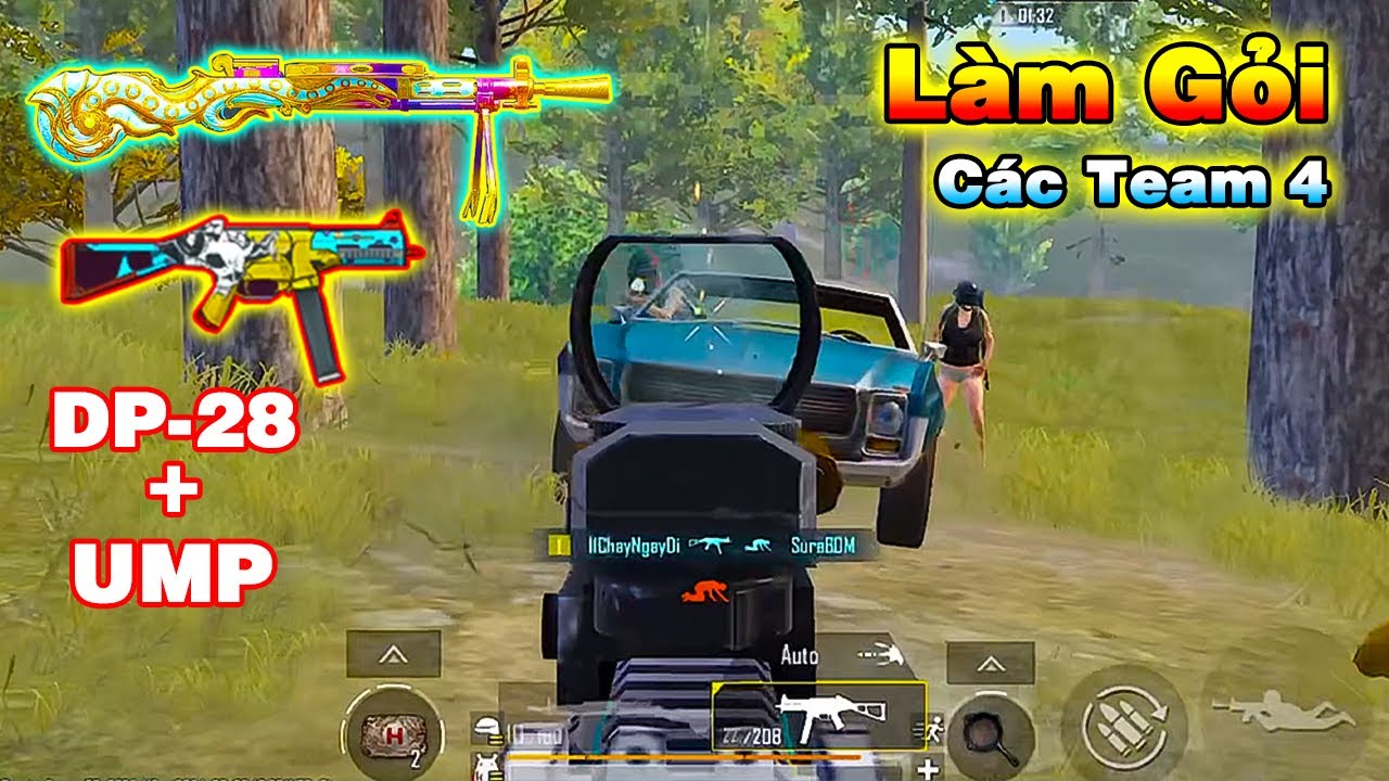 Các Team 4 Ngao Ngán | Khi Tacaz Dùng Combo UMP và DP28 [PUBG Mobile]