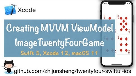 iOS SwiftUI 024: Creating ImageTwentyFourGame, the ViewModel of our SwiftUI MVVM 24 game