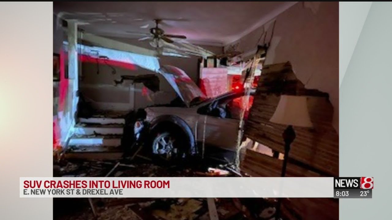 Man hospitalized after SUV crashes into his home - YouTube