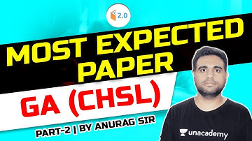 4:00 PM - SSC CHSL 2021 & Other Exams | Gk by Anurag Singh | Most Expected Paper (Part-2)
