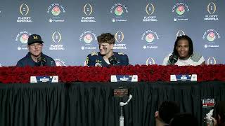 Jim Harbaugh, J.J. McCarthy, Junior Colson on Rose Bowl win for Michigan football