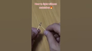 Fire Life Hack: How to light fire with two matches only 🔥 #shorts #fire #camping #lifehack