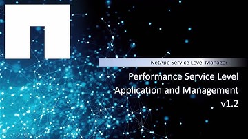 Performance Service Level Application and Management in NetApp Service Level Manager