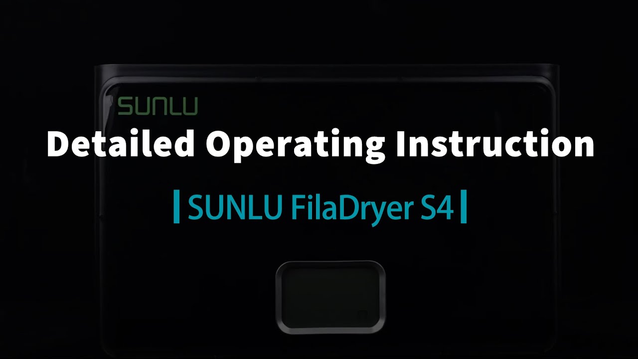 How to Operate SUNLU Filament Dryer S4? 
