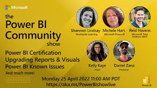Power BI Community Show Ep 3 - Known Issues, Reports & Visuals, and Power BI Certifications