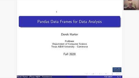 CSci 574 Machine Learning : U02-3 Pandas DataFrames for Data Analytics
