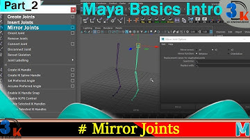 Maya Mirror Joint Tool | How To Mirror Joint In Maya | Maya Mirror joint Command | Use Mirror Joint