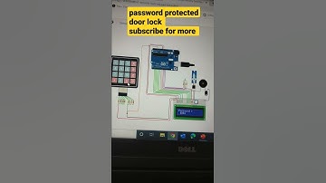 password protected door lock using Arduino I how to make password door lock #shorts #arduino