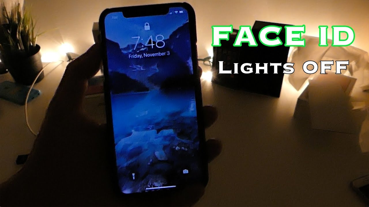 How is Face ID working in dark?