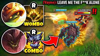 We made this poor Vayne hate her life with Rammus Malphite bot lane (ULT HER ON REPEAT)